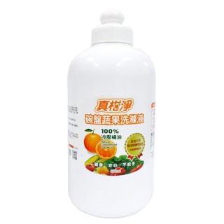 臺灣製造~真柑淨100%純天然冷壓橘油碗盤蔬果洗潔液1000ml