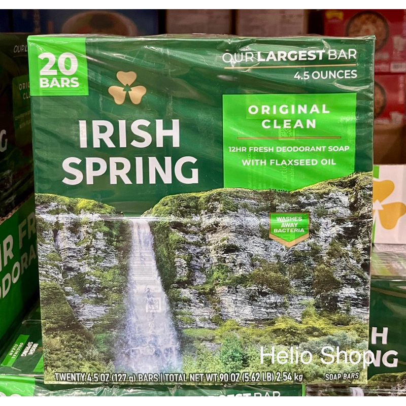 ⟡Helio Shop⟡ Irish Spring 清新體香皂 127公克 X 20入 好市多 最新效期