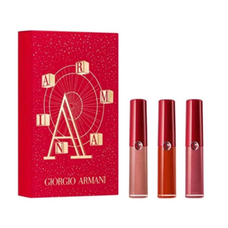 可快速出貨 Giorgio Armani 奢華絲絨訂製唇萃超值禮盒組 405/109/532