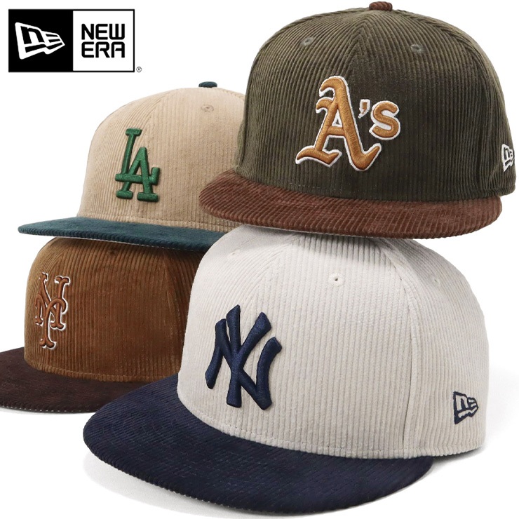 代購 NEW ERA 59FIFT 燈心絨 棒球帽 NY LA 運動家 道奇 大都會 洋基 大地色系