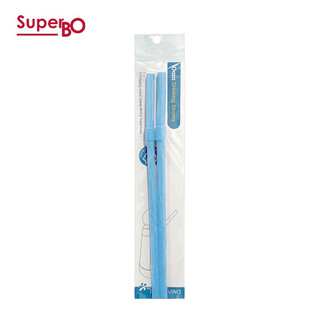 SuperBO 水晶球水壺(325ml)替換吸管2入組-紅色、藍色、淺藍