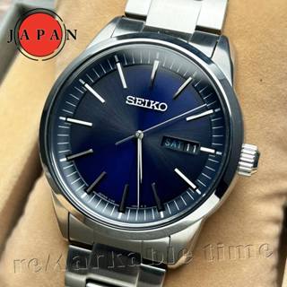 【SEIKO SOLAR】日製光動能藍寶石水晶簡約風男錶SBPX121