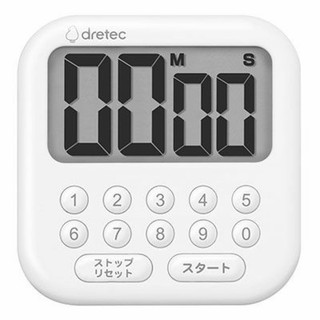 日本Dretec 大螢幕計時器 數字按鍵 日文鍵