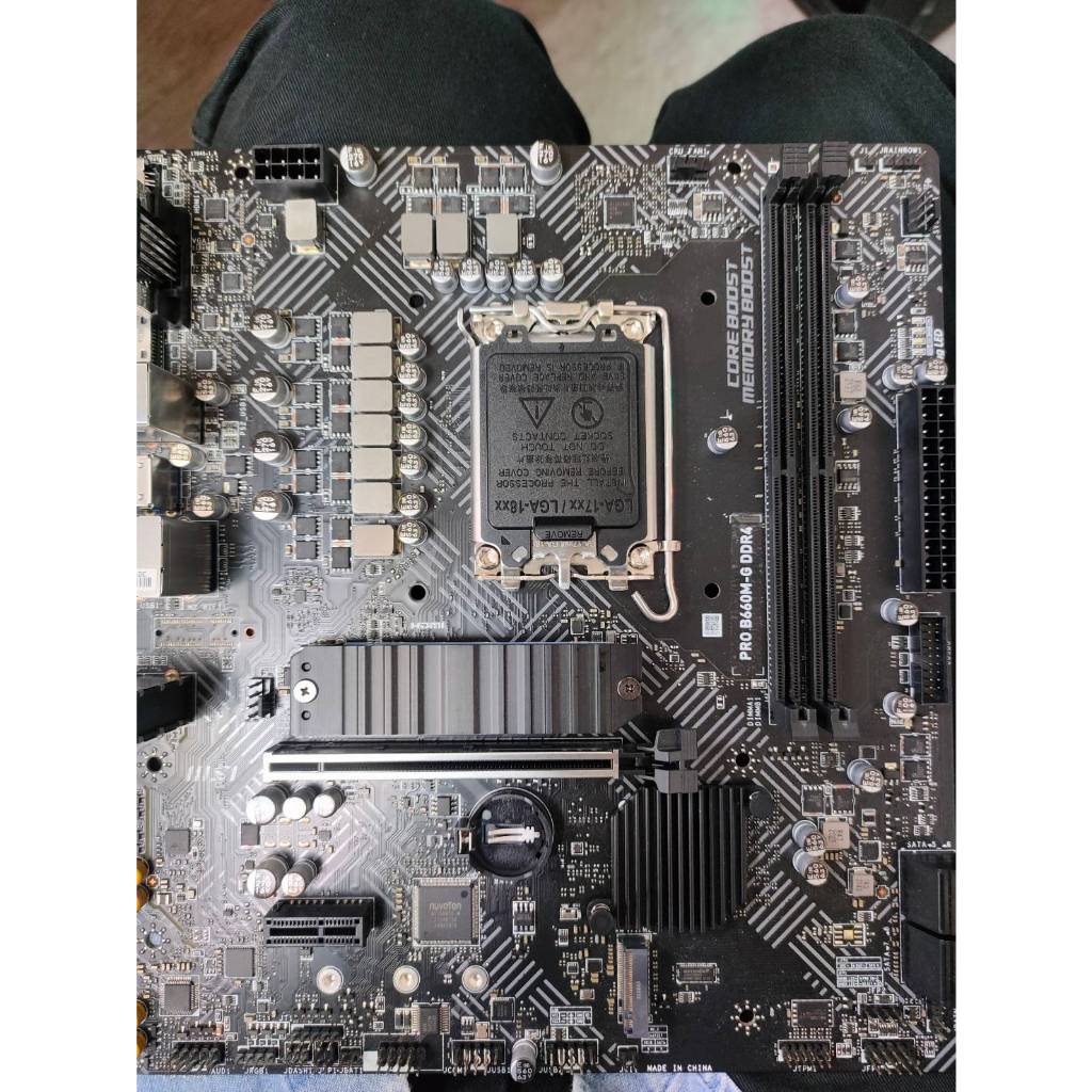 【出清良品主機板】 MSI PRO B660M-G D4 LGA1700 DDR4 I5 I7 I9