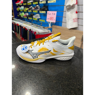 MIZUNO WAVE CLAW NEO 2 男款 正常楦 羽球鞋 71GA227042 白金