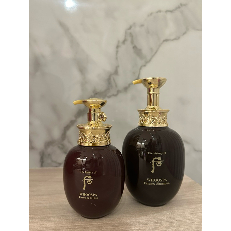 后 WHOO韓方精萃甦活洗髮精(350ml)x1/韓方精萃甦活潤絲精(220ml)x1