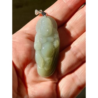【龍翡翠】4折~糯冰種綠色【彌勒佛18】彌勒佛玉墜/緬甸玉翡翠<A貨>玉石