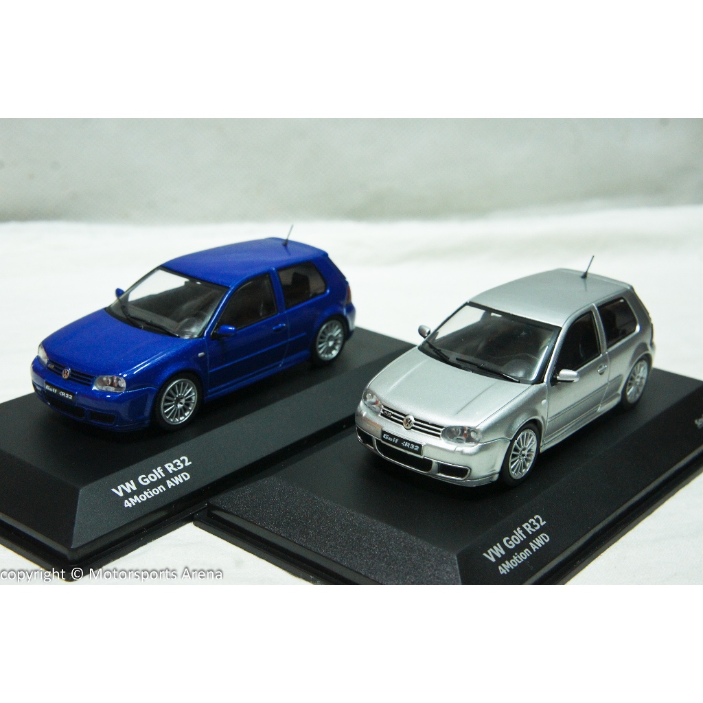【特價現貨】1:43 Solido VW Golf 4 R32 2003 銀色/藍色