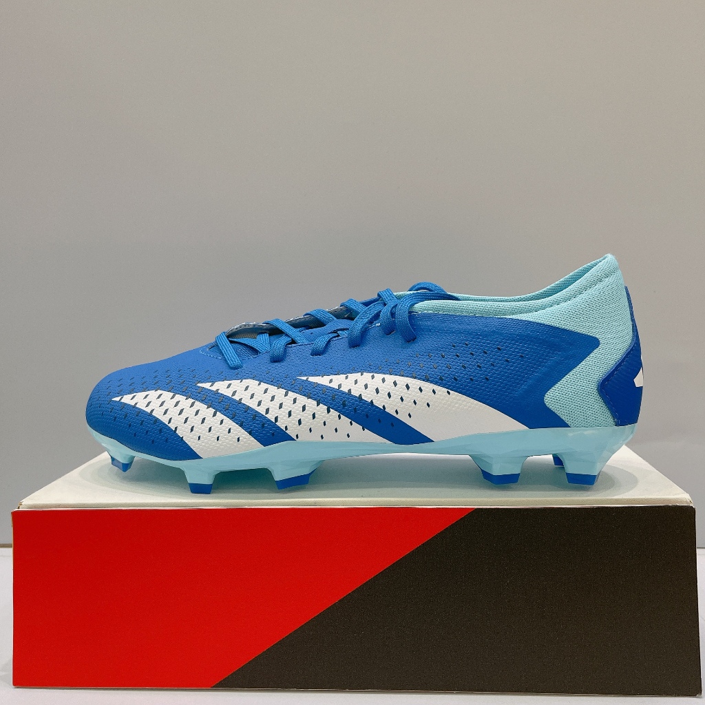 adidas PREDATOR ACCURACY.3 男女款 藍色 塑膠釘 戶外 運動 足球鞋 GZ0015