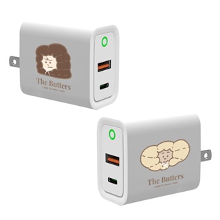 【TOYSELECT】The Butters 奶油寒冬取暖USB3.0+PD20W雙孔充電器