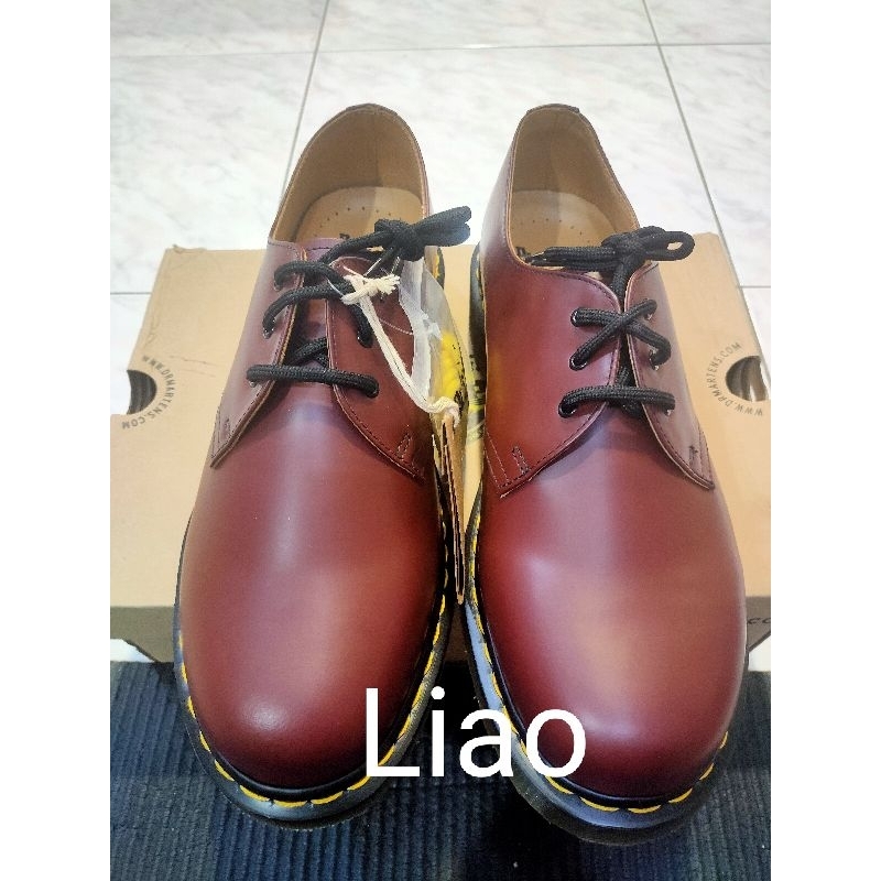 全新 Dr.martens 1461 馬丁酒紅霧面低筒靴鞋  us10 uk9