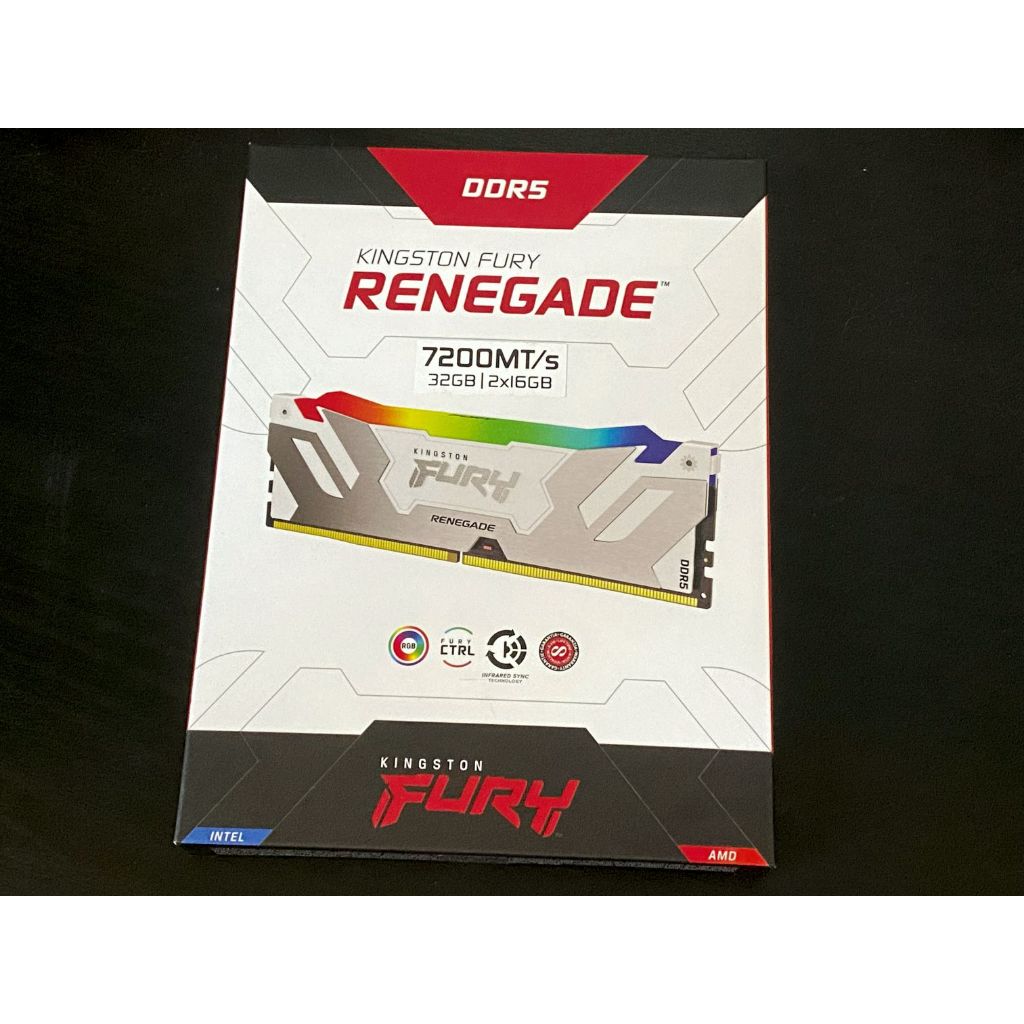 [近全新][免運]Kingston FURY Renegade DDR5 7200 2x16GB CL38