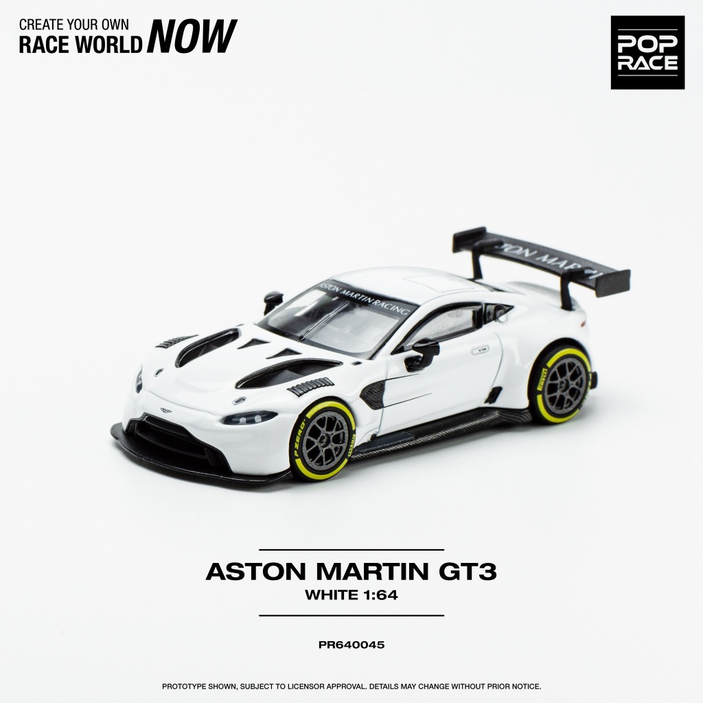 [玩三工作室] POP RACE 奧斯頓馬丁 Aston Martin Vantage GT3 - 白色