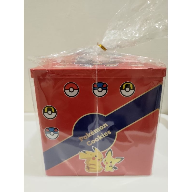 寶可夢 牛奶糖脆燒 皮卡丘 鐵盒 方盒 禮盒 收納盒 鐵盒餅乾 方盒餅乾