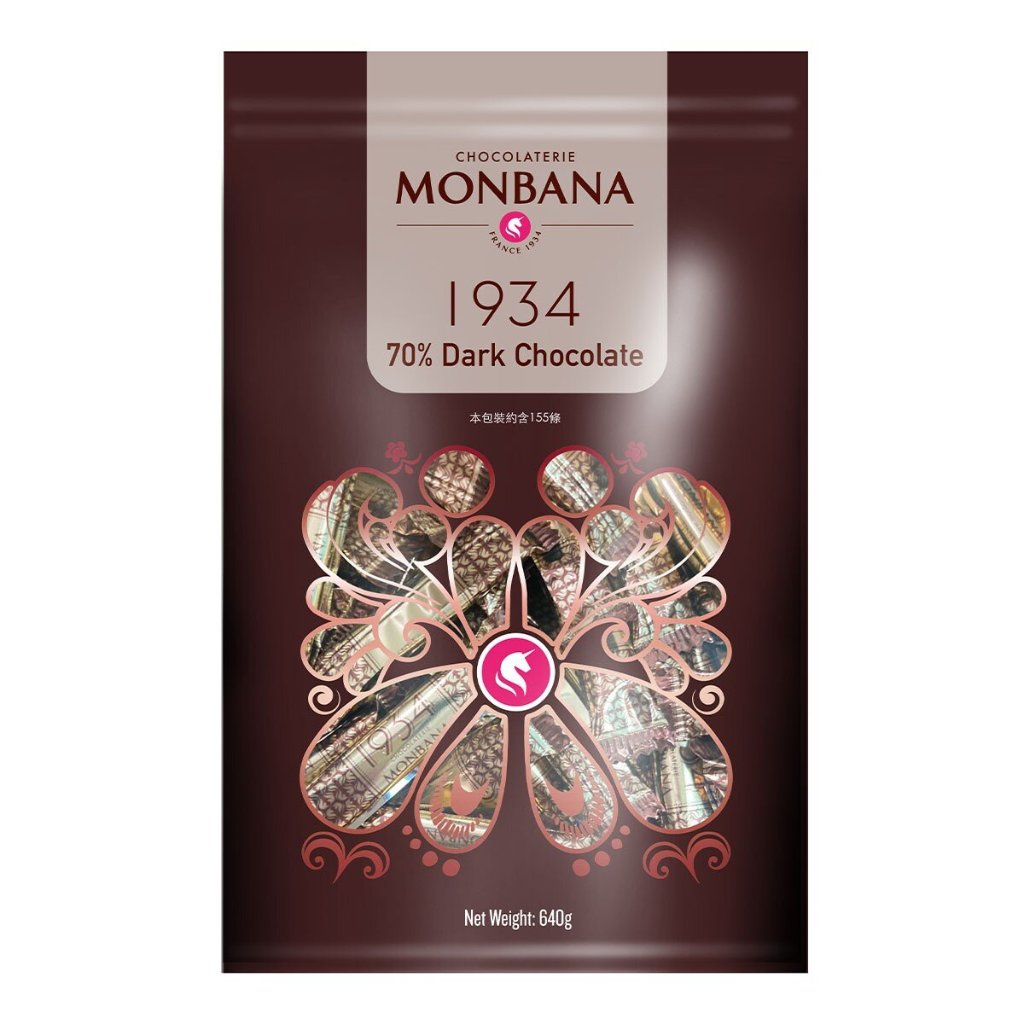 (優惠至5/5) COSTCO 好市多 法國 Monbana 1934 70% 迦納 黑巧克力條 640公克/包