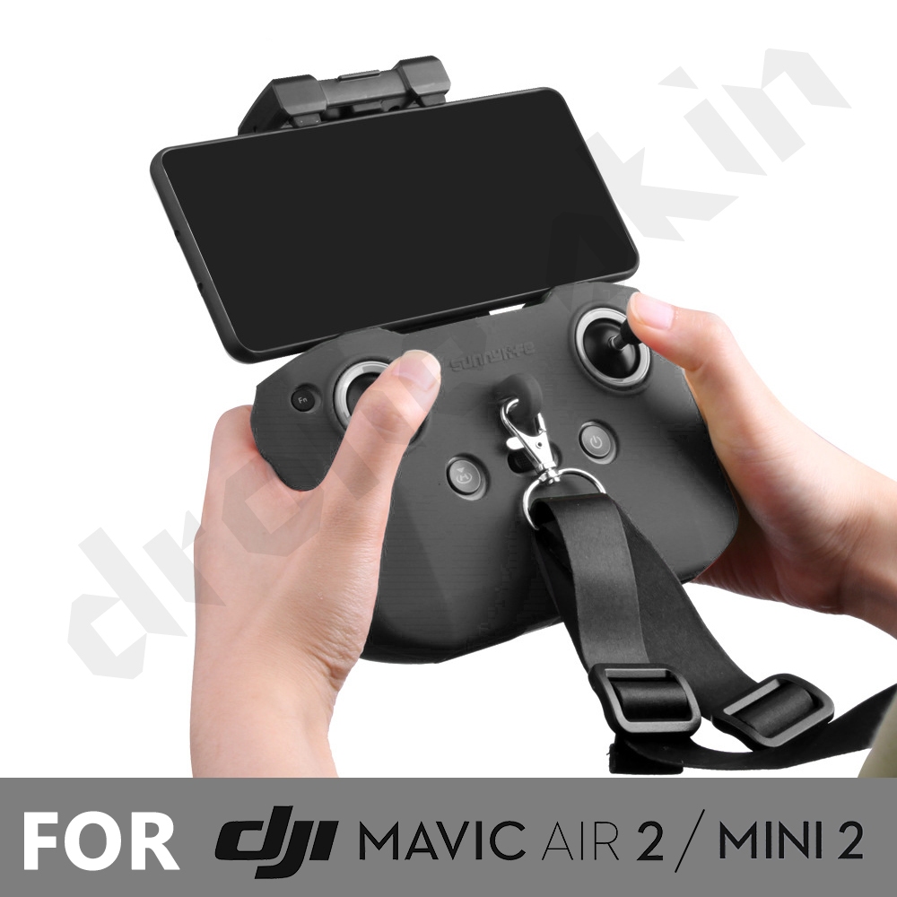 【Sunnylife】Mini 3／Mavic 3／Air 2S／Mini 2 遙控器矽膠保護套(附掛繩)【空拍小舖】