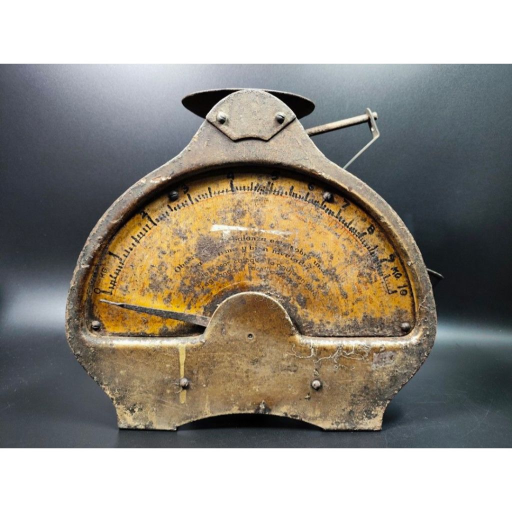 早期歐洲百年復古秤 - 1920年代瑞士磅秤/廚房秤（博物館等級）（古董/瑞士/歐洲/復古機械/磅秤/重量/測量）