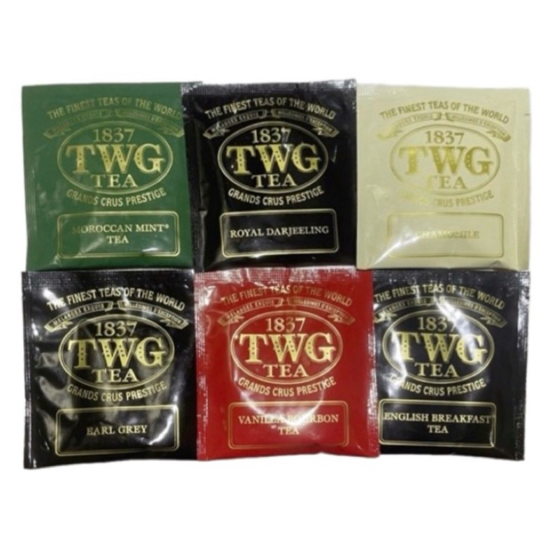 新加坡 TWG TEA 午夜時光之茶 英式早餐茶 洋甘菊茶 格雷伯爵茶 皇家大吉嶺 經典茉莉 香草波本茶 薄荷茶