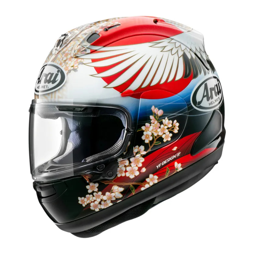 ARAI RX7X RX-7X TSUBASA 丹頂鶴 彩繪 全罩式 頂級 賽道 鶴 日本 國旗 日式 阿賴 安全帽