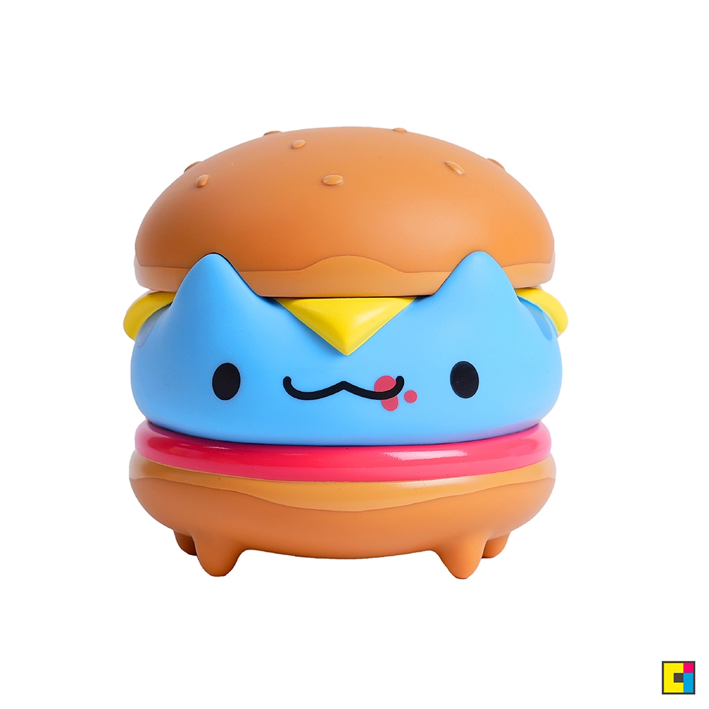 [貓貓蟲-咖波] 漢堡咖波搪膠公仔