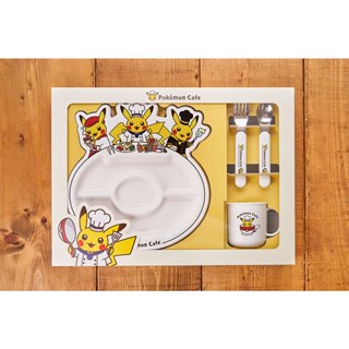 湯包日貨坊 ☆現貨★ 日本限定 寶可夢咖啡廳 限定商品 皮卡丘 兒童餐具 餐具組 餐具