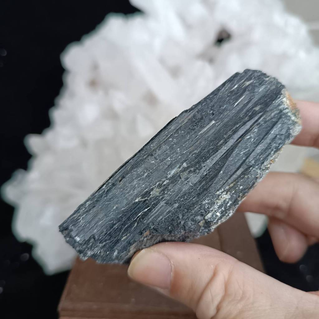 飛水晶-65(212g)黑碧璽(電氣石)雲母共生原礦