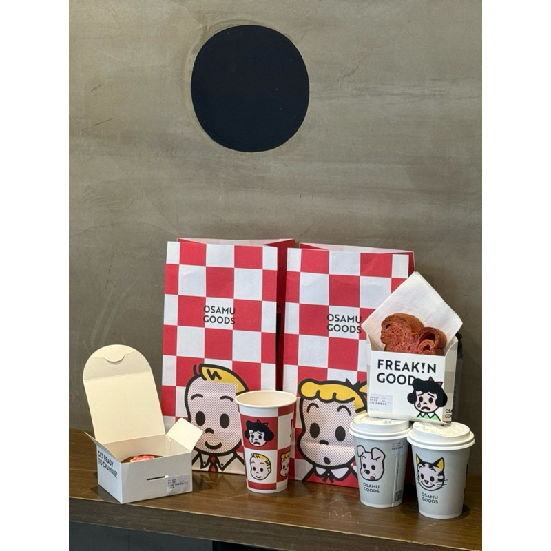 原田治 CAFEIN 聯名 空包裝 OSAMU GOODS 硬咖啡 紙袋 包裝 咖啡杯 吐司盒