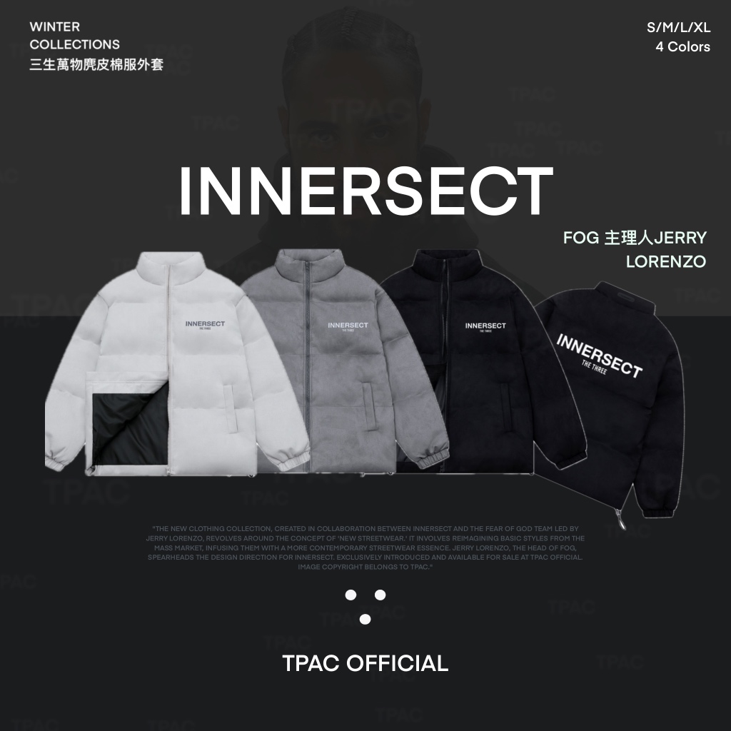 [TPAC] 🇺🇸 絕版正品 INNERSECT x FOG Essentials 主理人三生萬物 麂皮棉服外套聯名