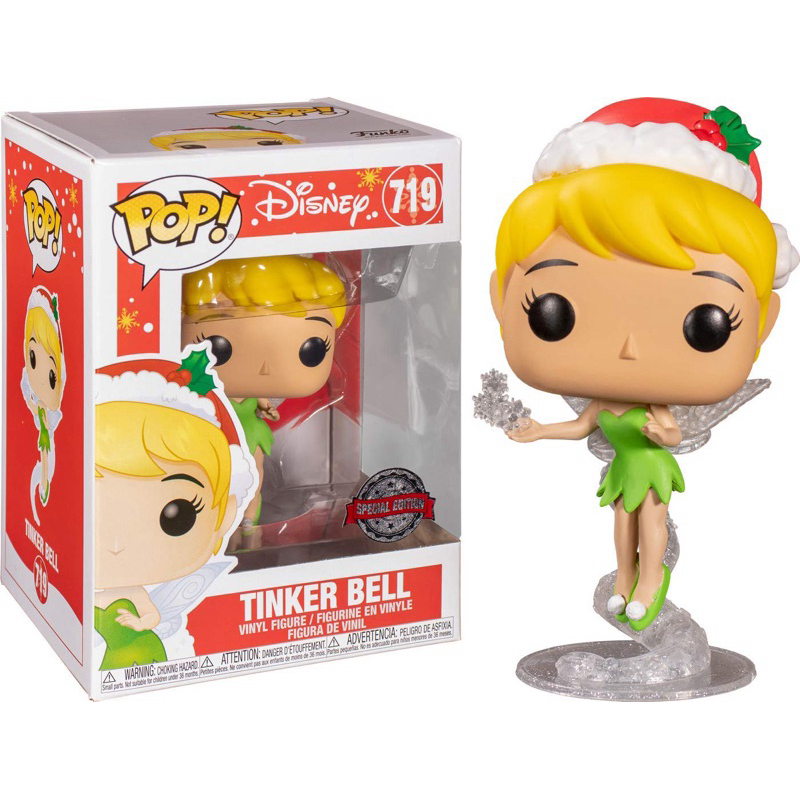 【全新現貨】Funko Pop Tinker Bell 719聖誕節款式迪士尼奇妙仙子小叮噹彼得潘台中現貨