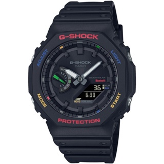 【CASIO】卡西歐 G-SHOCK 藍牙 太陽能 八角農家橡樹雙顯手錶 GA-B2100FC-1A 台灣卡西歐保固一年