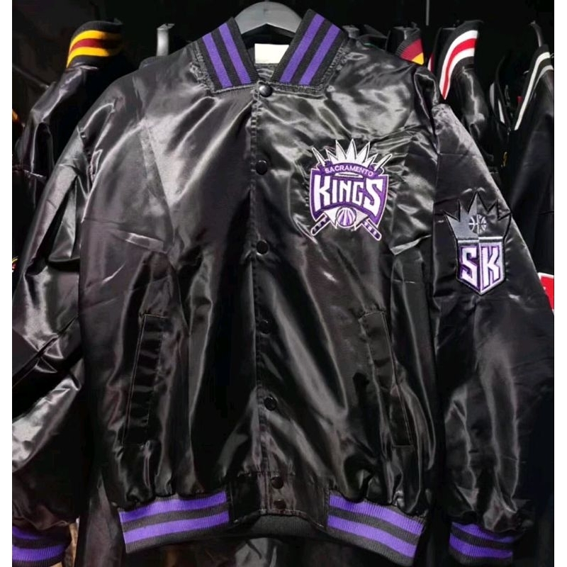 NBA KINGS 國王隊 棒球外套 夾克 嘻哈 饒舌 尺寸L