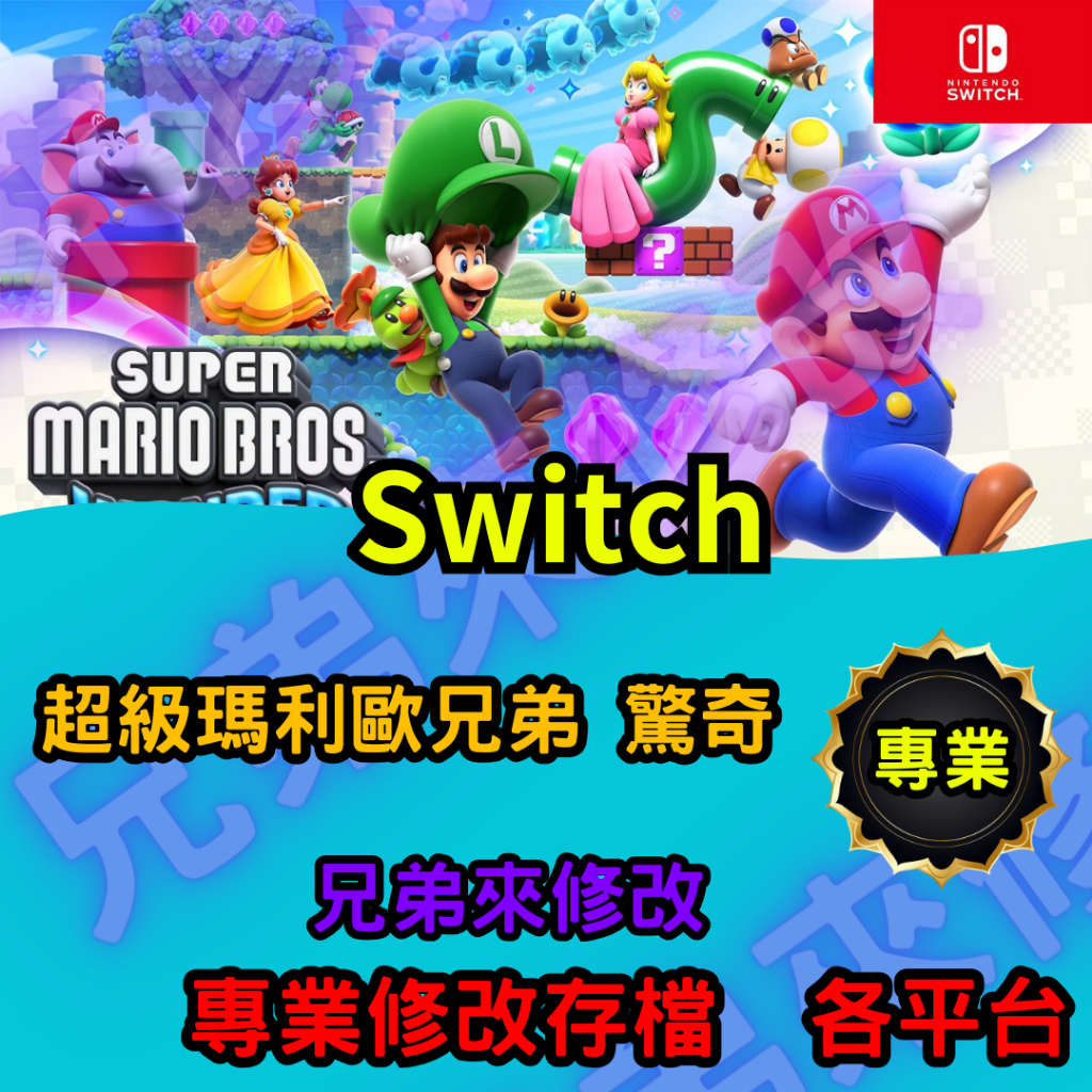 🌈兄弟來修改🌈NS Switch  超級瑪利歐兄弟 驚奇 存檔修改 存檔替換 外掛 金手指  金錢