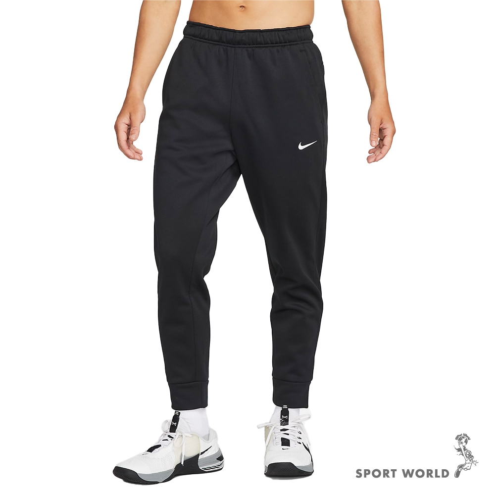 Nike Therma-FIT 男訓練長褲 錐形褲 刷毛 拉鍊口袋 黑【運動世界】DQ5406-010