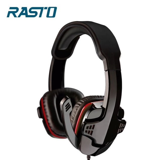 RASTO RS35 頭戴耳機麥克風(電競/贈轉接線/伸縮頭帶/視訊會議)