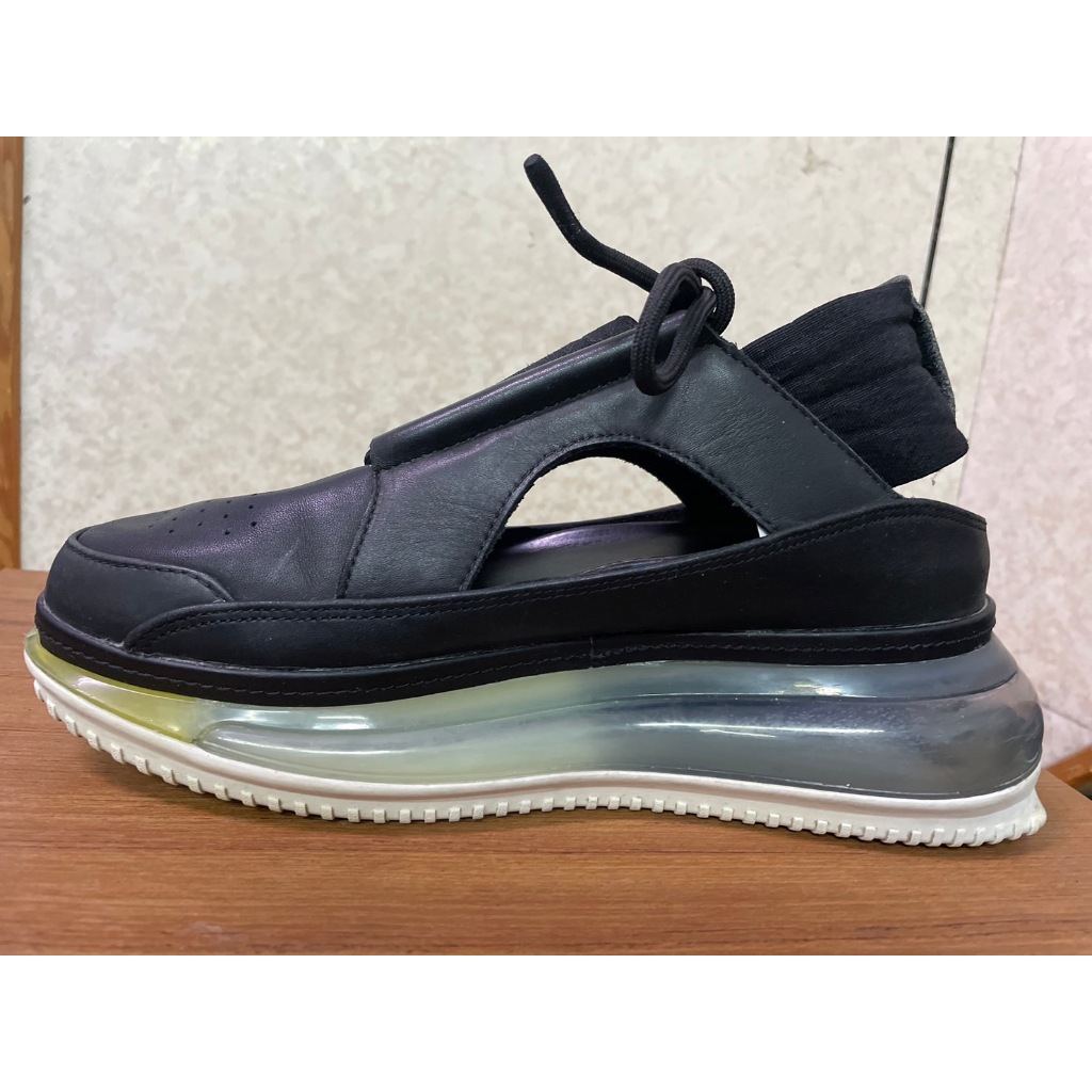 Nike Air Max FF 720 】黑色真皮 涼拖鞋 厚底氣墊鞋 【24.-25】二手‼️此區三件免運