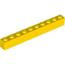 【小荳樂高】LEGO 黃色 1x10 磚塊/顆粒 Brick 6111  4200026