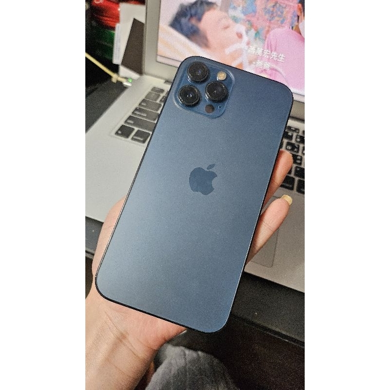 👗奶奶二手物👗 Apple iphone12pro max 256g 藍 二手機