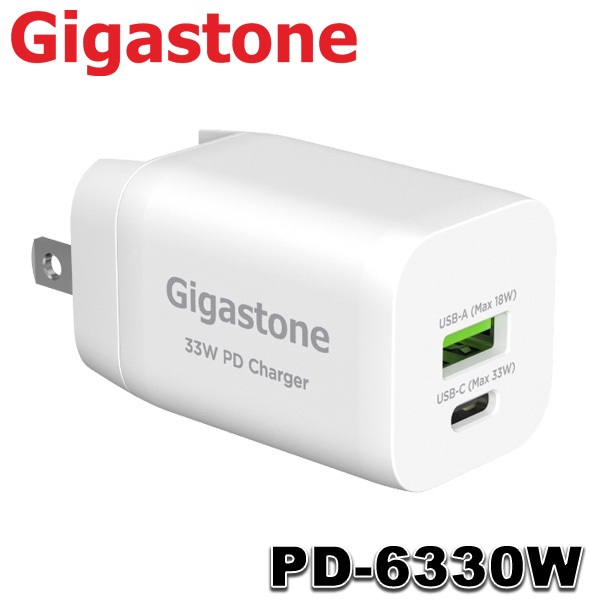 【3CTOWN】含稅 Gigastone PD/QC3.0 33W 雙孔快充充電器 PD-6330W/+CC-7600W