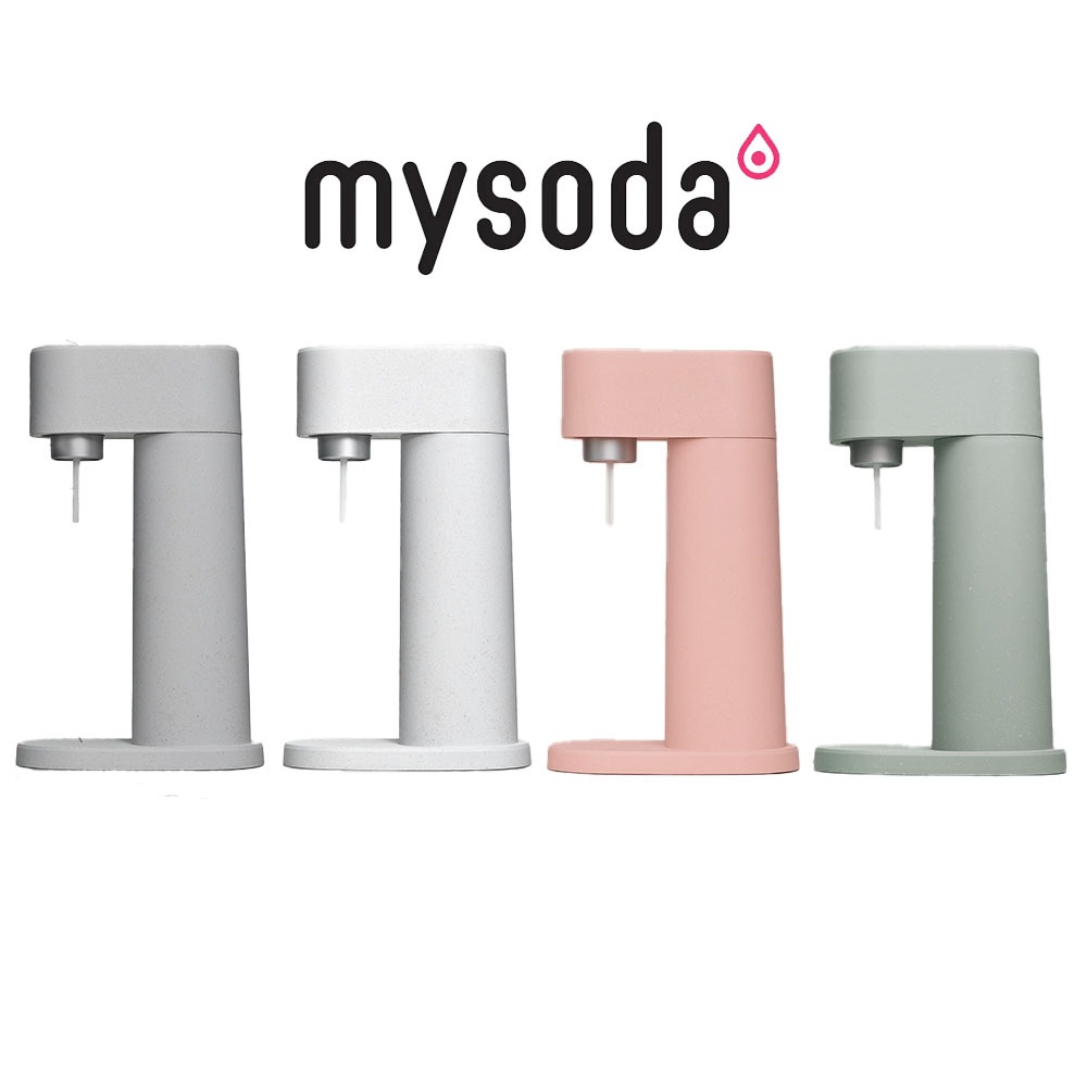 買就送風味糖漿2瓶(莓果/萊姆)【mysoda】 WOODY木質氣泡水機-WD002-四色