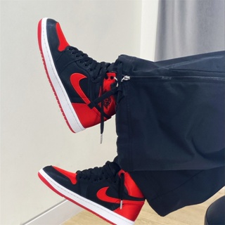 免運 Nike Air Jordan 1 High OG Satin Bred 黑絲綢 高筒 黑紅 FD4810-061