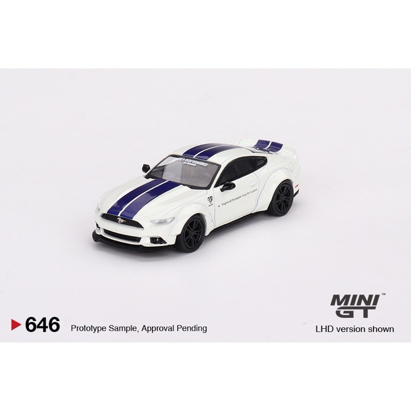 (附膠盒)MINI GT No.646 FORD MUSTANG GT LB-WORKS White