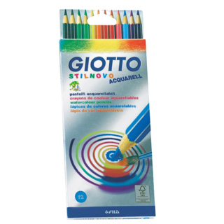 『義大利』GIOTTO STILNOVO 水溶性色鉛筆 12色