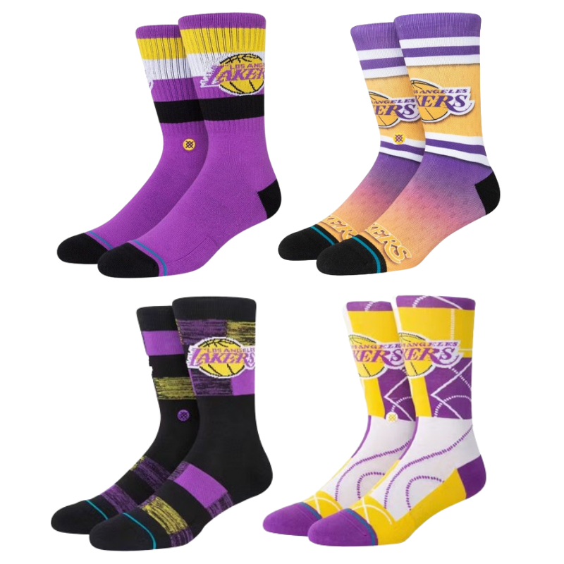 【WUMING_SPORT】現貨  Stance LOS ANGELES LAKERS 湖人 長襪 運動襪 休閒襪 紫