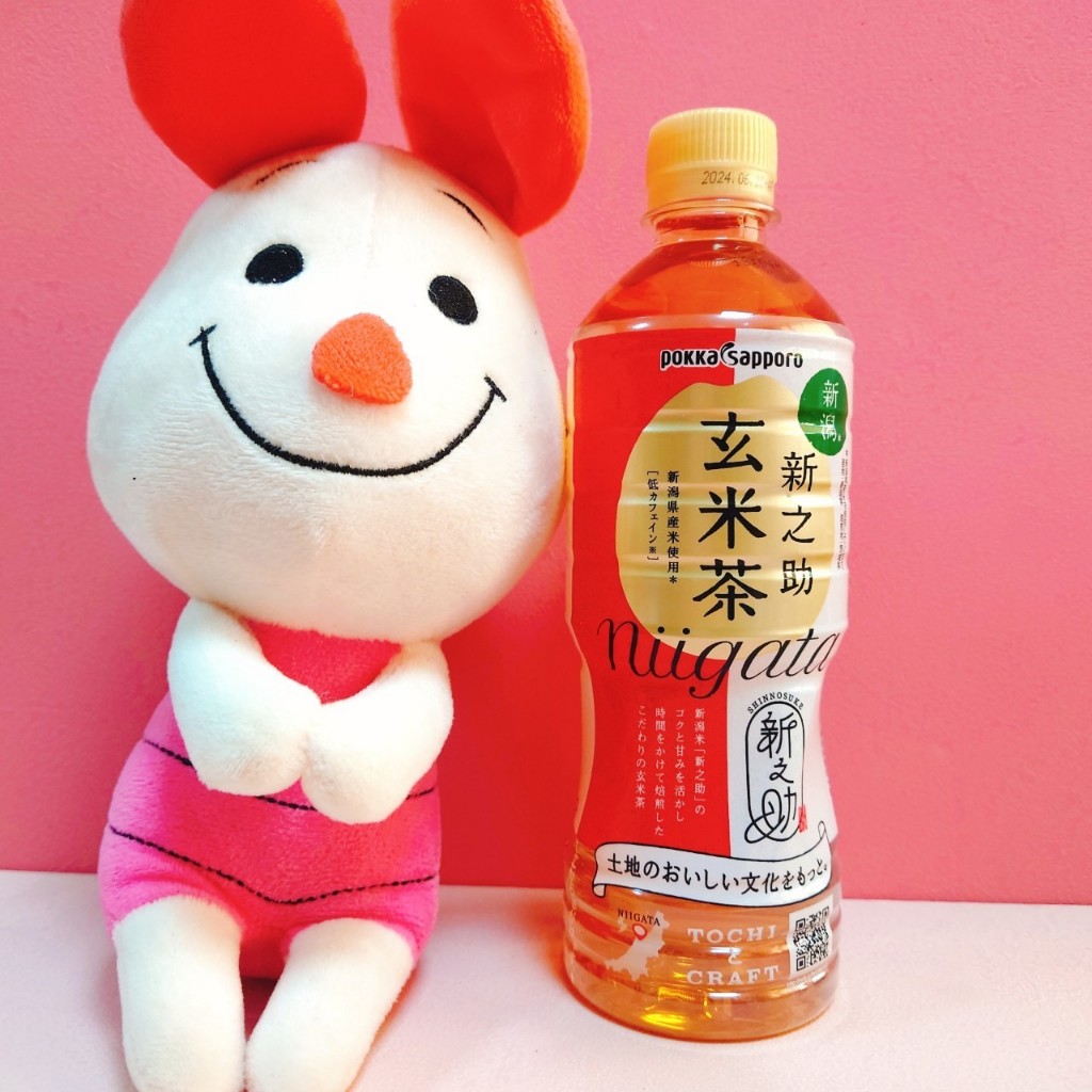 《紅毛丹狗》日本 POKKA SAPPORO 新之助玄米茶 新潟 新之助 玄米茶 低咖啡因 無糖 零熱量 日本茶 玄米