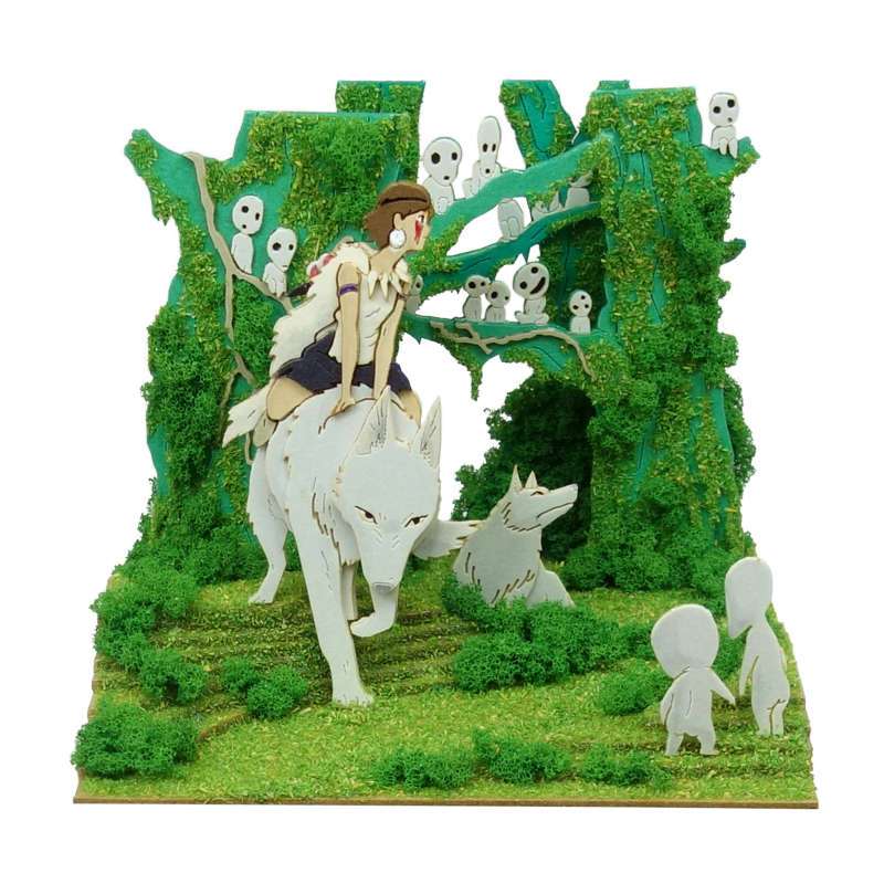 日本 Sankei 正版 台灣 現貨 MP07-138 吉卜力  模型 紙雕 宮崎駿 神獸 龍貓  幽靈公主 森林之神