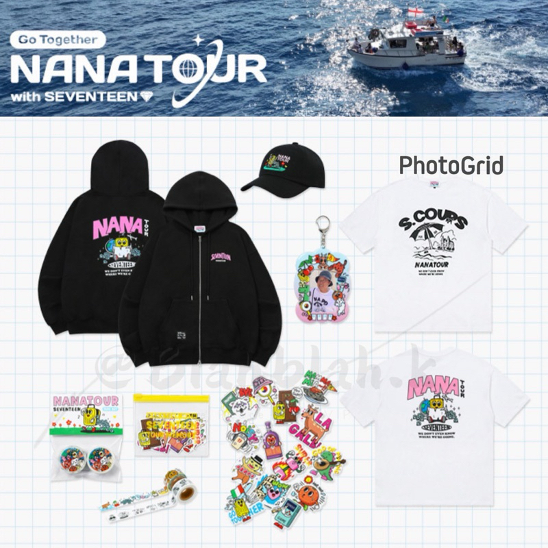 12/28 開賣 NANA TOUR with SEVENTEEN 周邊 鑰匙圈 帽子 卡套 貼紙 短T 外套