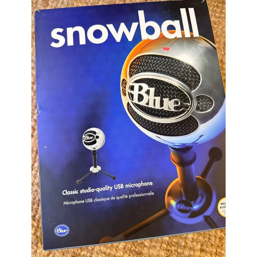 Blue Snowball 雪球 麥克風 銀色 二手 USB
