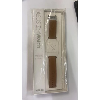 ASUS ZenWatch 錶帶 (淺咖啡色)原廠真皮錶帶 WI500Q STRAP 錶帶寬22mm