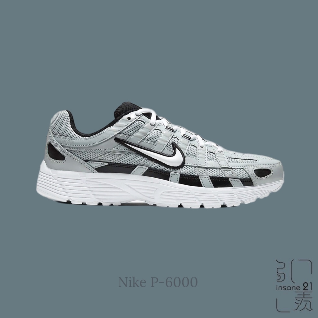 NIKE P-6000 白灰銀 黑 男 慢跑鞋 復古鞋 中性 CD6404-006【Insane-21】