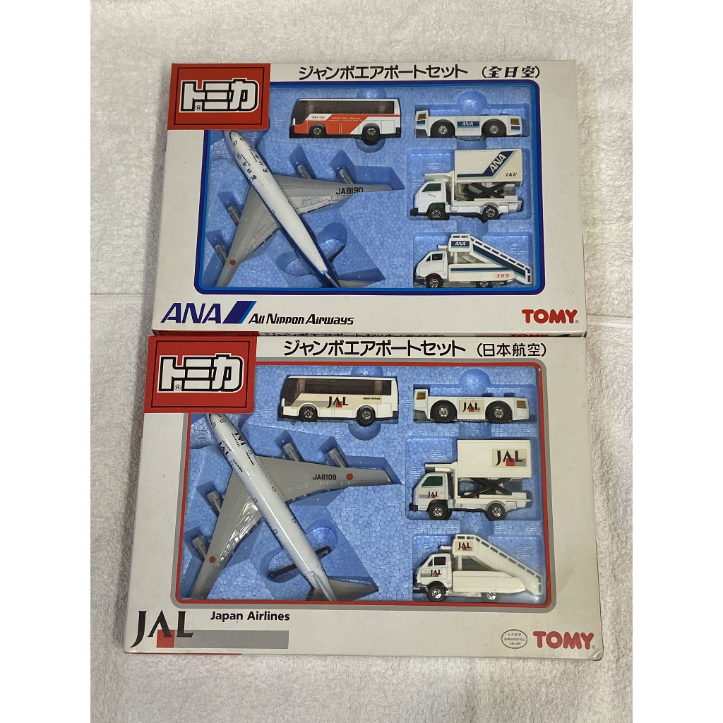 Tomica 日本製 ANA 全日空 JAL 日本航空 Airport Set 飛機 機場 套組 套裝 兩組合售賣場